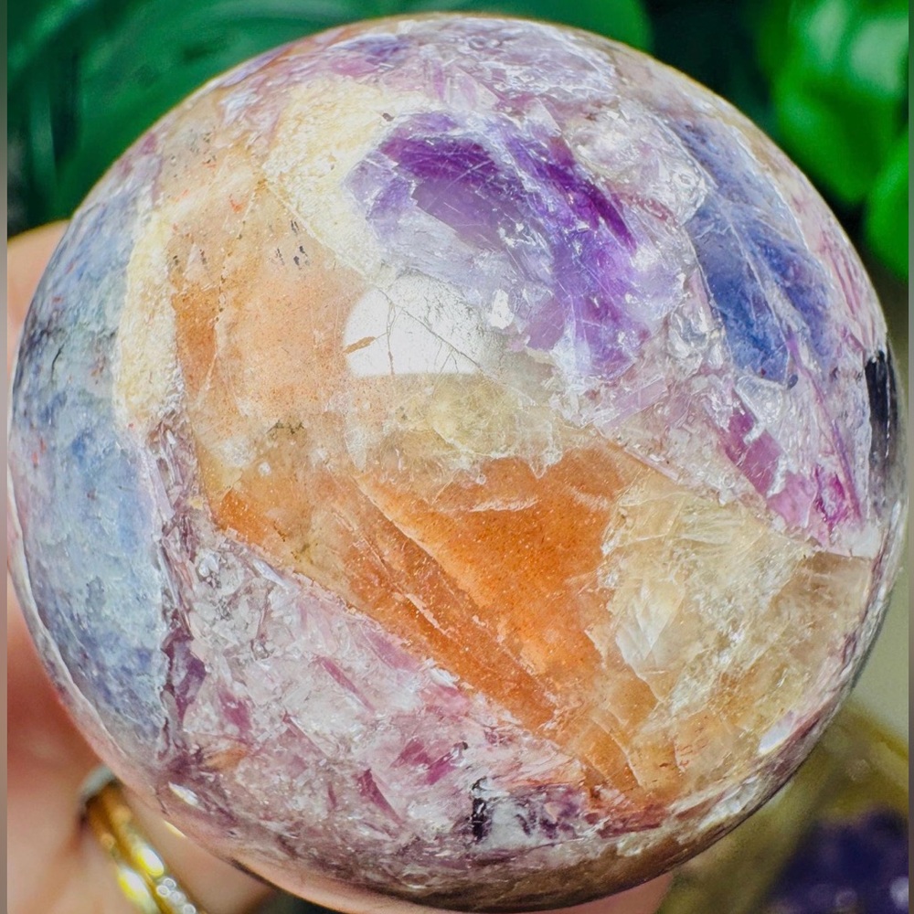 Inlaid Crystal Sphere - Picture 4 of 5
